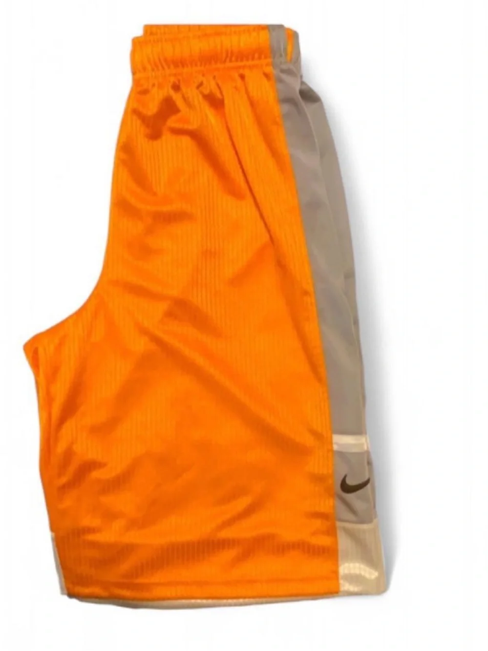 Nike Boy’s Orange Athletic Shorts with Gray Side Panels